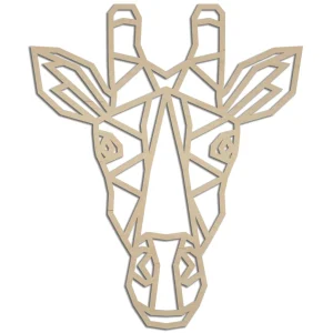 Houten wanddecoratie – Giraf